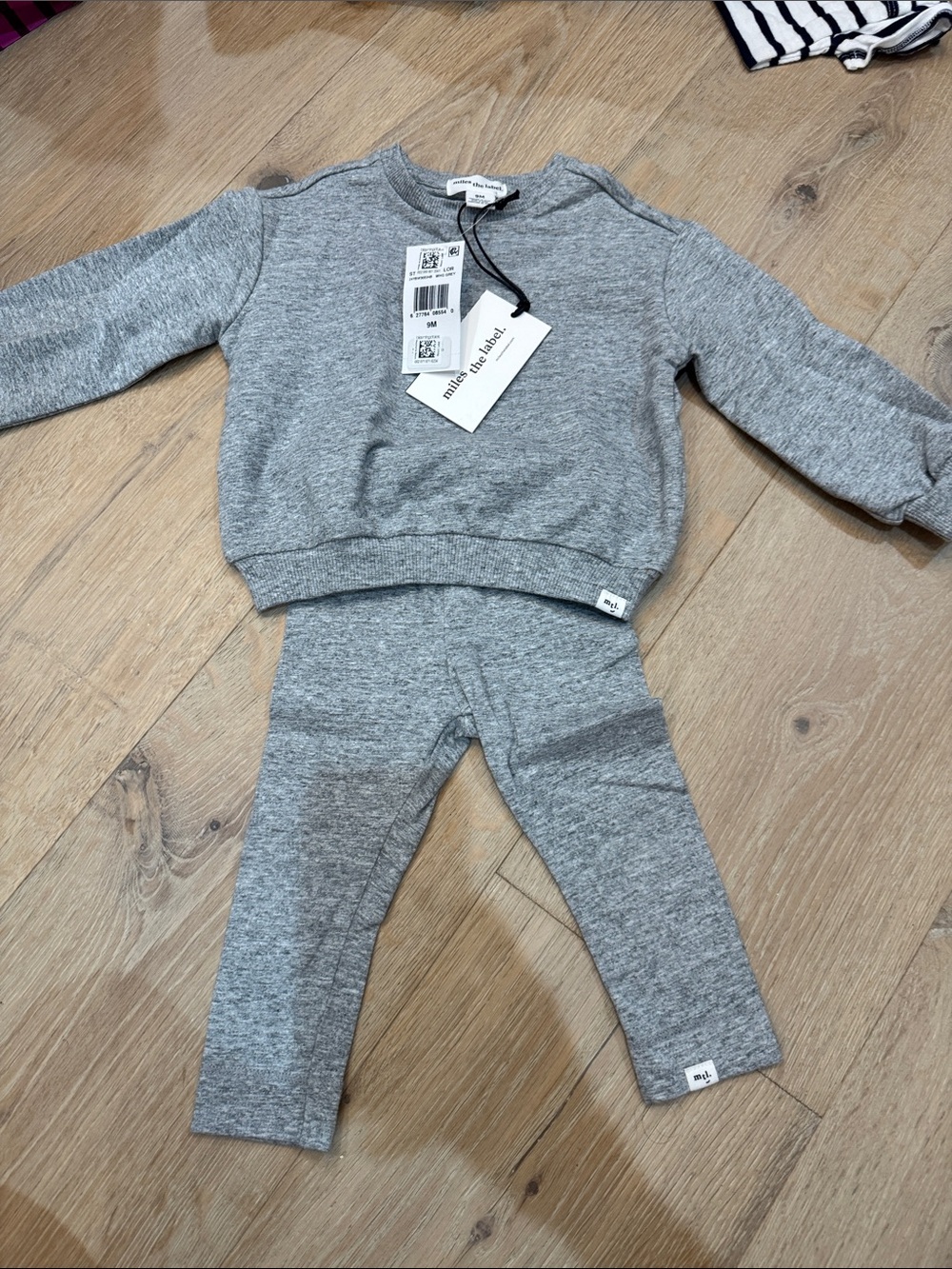 Mile the Label Grey Kids Sweatshirt & Legging Matching Set